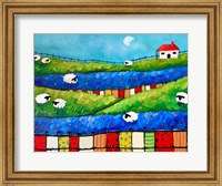 Framed Sheep in Pasture