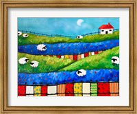 Framed Sheep in Pasture