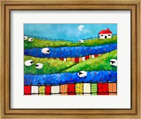 Framed Sheep in Pasture