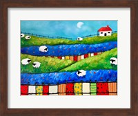 Framed Sheep in Pasture