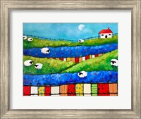 Framed Sheep in Pasture