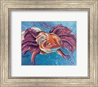 Framed Axolotl - Mushroom