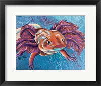 Framed Axolotl - Mushroom