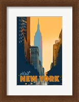 Framed New York Poster