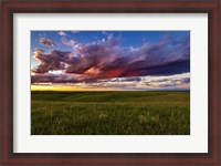 Framed Sunset Over the Plains