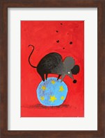 Framed Circus Mouse