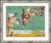 Framed Giraffe and Calf
