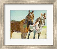 Framed Two Horses