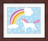 Framed Happy Unicorn