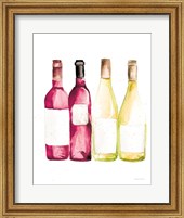Framed Pop the Cork III Red and White Wine