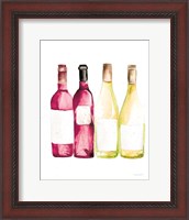 Framed Pop the Cork III Red and White Wine