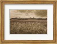 Framed Sawtooth Mountains Idaho II Dark