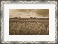 Framed Sawtooth Mountains Idaho II Dark