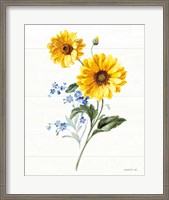 Framed Bees and Blooms Flowers V