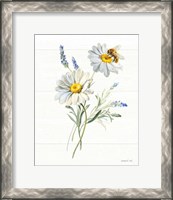 Framed 'Bees and Blooms Flowers II' border=