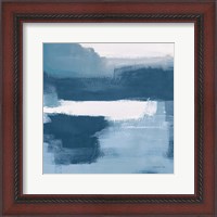 Framed Escalante Mood Blue and White Sq