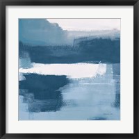 Framed Escalante Mood Blue and White Sq