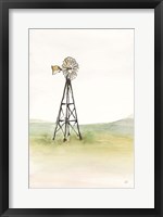 Framed Windmill Landscape I