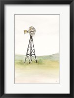 Framed Windmill Landscape I