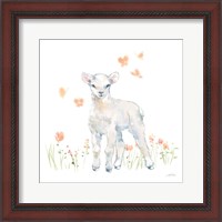 Framed 'Spring Lambs II' border=