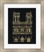 Framed Notre Dame Sketch