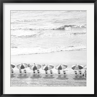 Framed Day At The Beach BW Crop