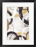 Dwell II Gold Neutral Crop Framed Print