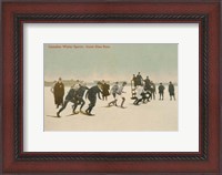 Framed Snow Shoe Race