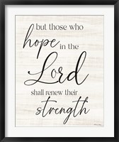 Framed Hope in the Lord