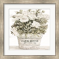 Framed Farm House Flowers