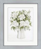 Framed Pitcher of Peonies