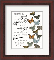 Framed Spread your Wings