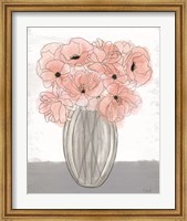 Framed Poppies in Vase