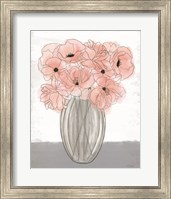 Framed Poppies in Vase