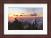 Framed Foggy Mountain Sunrise