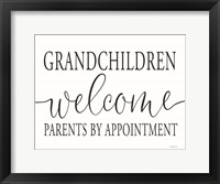 Framed Grandchildren Welcome