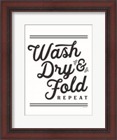 Framed Wash, Dry & Fold Repeat
