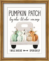 Framed Pumpkin Patch Ahead