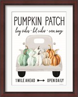 Framed Pumpkin Patch Ahead
