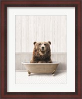 Framed Bath Time Bear