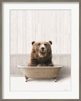 Framed Bath Time Bear