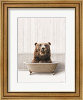 Framed Bath Time Bear