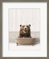 Framed Bath Time Bear