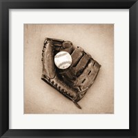 Framed Vintage Baseball
