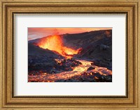 Framed La Fournaise Volcano