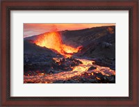 Framed La Fournaise Volcano