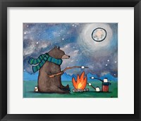 Framed Camping Bear Mouse