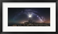 Framed Lighthouse and Milky Way