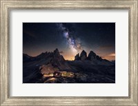 Framed Rising over Tre Cime