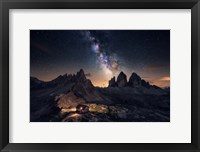 Framed Rising over Tre Cime